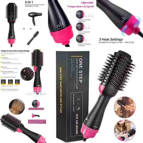 All-in-One Hot Air Styler – Salon-Grade Drying, Straightening & Curling in One Step