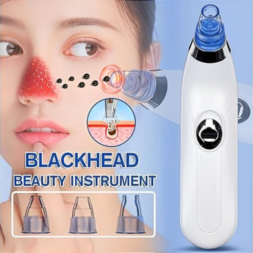 Derma Suction Blackheads Remover 3 In 1 Black Head Remover Machine-acne Pimple Pore Cleaner Vacuum Suction Tool (cell Operated)