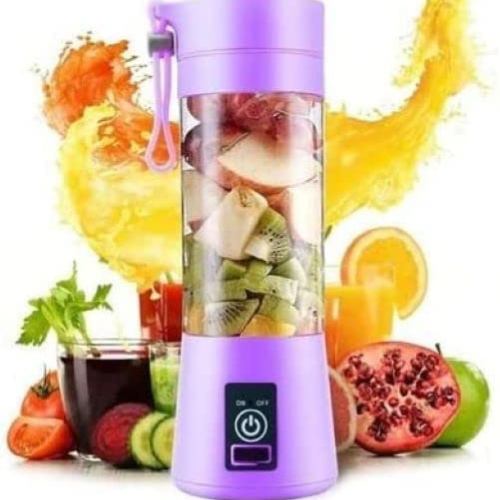 Portable Mini 6 Blade Juicer Blender | Outdoor Juicing Cup (380ml) – Rechargeable (random Color)