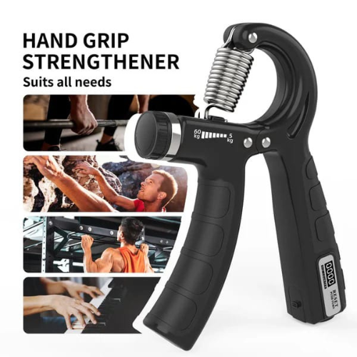Adjustable Hand Grip Power Exerciser Forearm Wrist Strengthener Gripper With Counter
