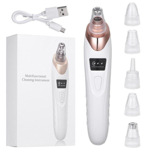 Derma Suction Blackheads Remover 3 In 1 Black Head Remover Machine-acne Pimple Pore Cleaner Vacuum Suction Tool (cell Operated)