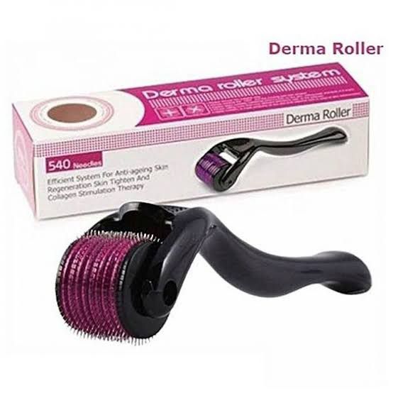 540 Titanium Microneedle Derma Roller (0.5mm) – Skin Rejuvenation & Hair Growth Stimulator